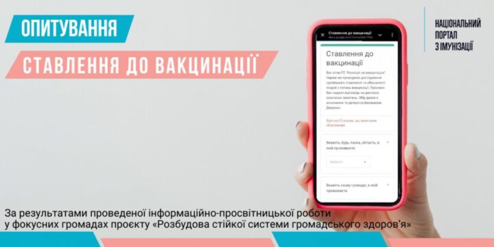 Громадська спілка “Коаліція за вакцинацію” пропонує пройти опитування щодо ставлення пересічних громадян до вакцинації